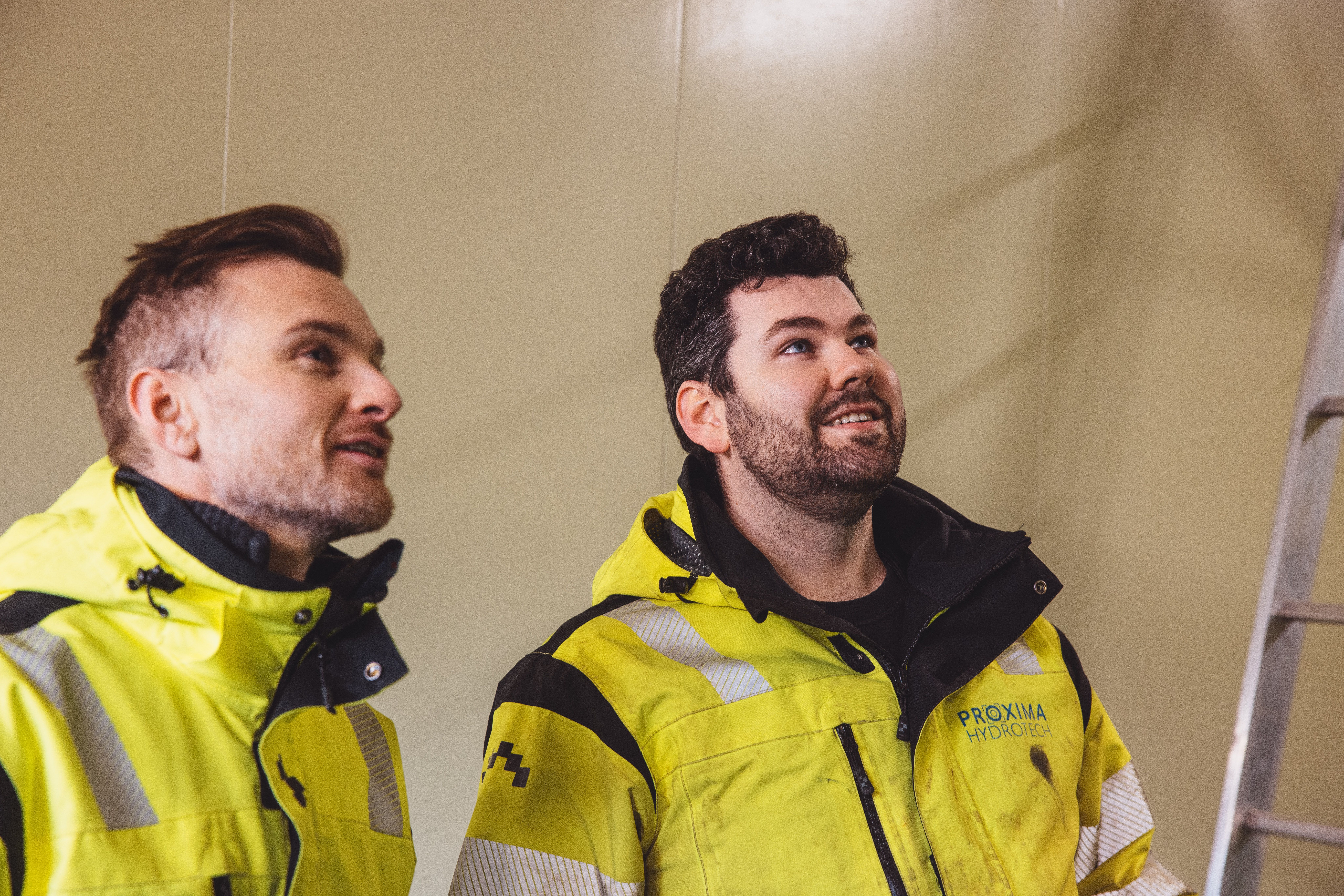 Two people in workwear